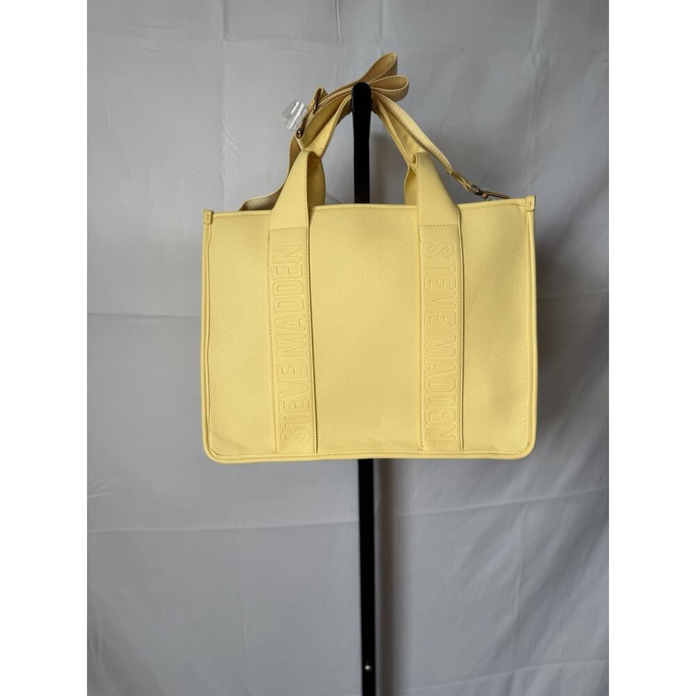 Steve Madden BWEBBER-EL Tote Bag In Pale Yellow - Picture 4 of 9